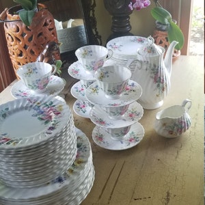 Royal Doulton &quot;Arcadia&quot; Dishes; Made in England; Green Label 1938-59; Brown label