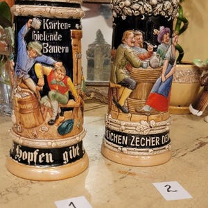 German Beer Stein; Western Germany Beer Stein; LARGE 1.5 Liter