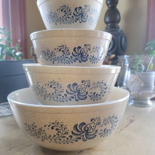 Vintage Pyrex Homestead Bowls Etsy