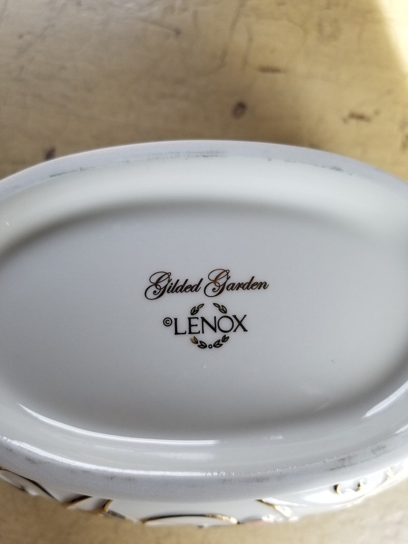 Lenox; Gilded Garden Handled Basket