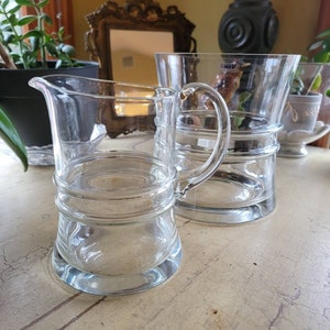 Vintage Colony Tall Ships Glass Pitcher; Colony Tall Ships Glass Ice Bucket; Sold Separately