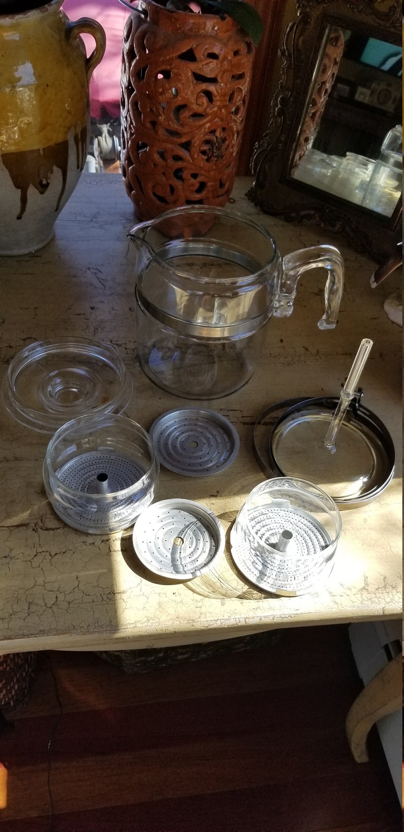 Vintage Pyrex Flameware Glass Coffee Pot Percolator PARTS Etsy