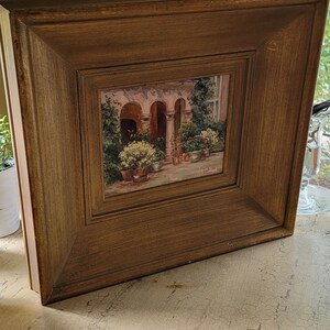 Heavily Framed Painting on Canvas; Signed S. Disso
