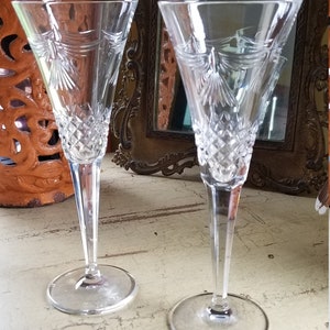 Waterford - Millennium Series - Toasting Flute (Peace); Pair