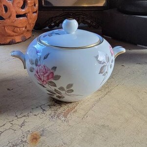 Noritake Sugar Bowl 5457; Rose Motif ; Made on Japan