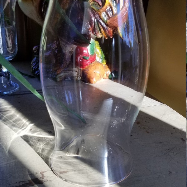 Glass Shade; Large Cylindrical Shade; Hurricane Glass Shade