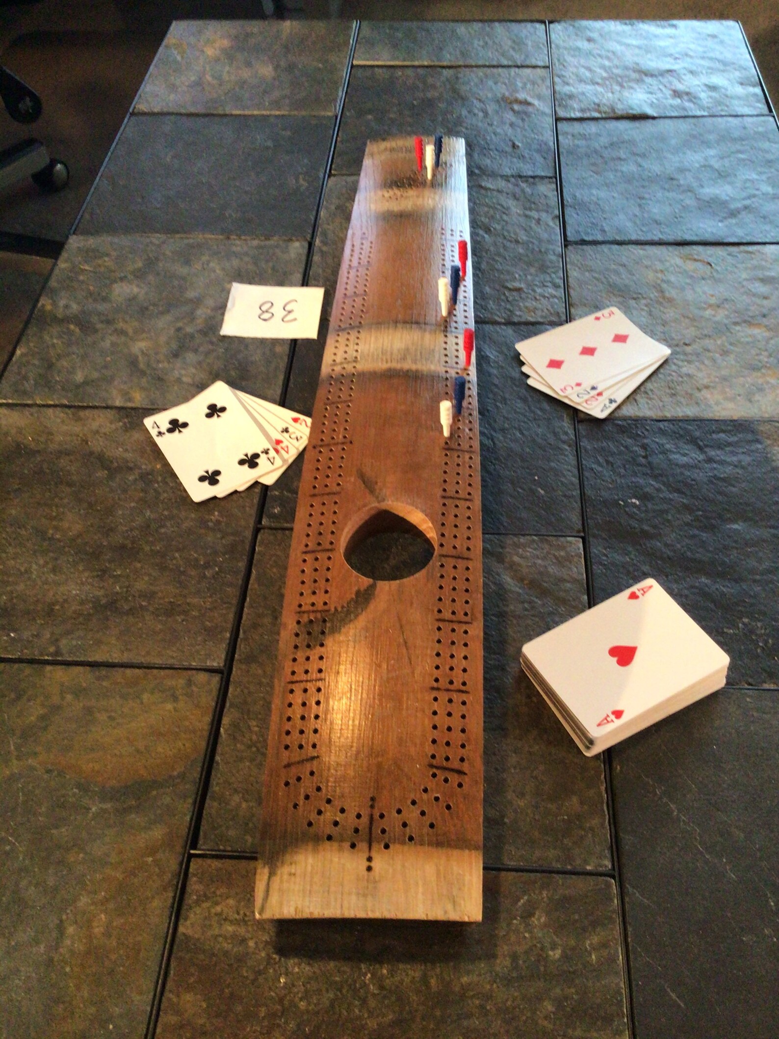 Junta de Cribbage de Stave de barril de vino | Etsy