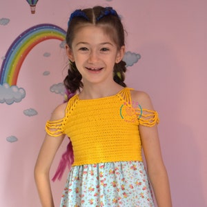 girl fabric dress pattern, sizes 4 to 9 years old