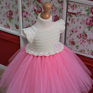 Baby Häkelanleitung - Tutu Kleid, Tutu Kleid (Grösse 4 bis 3 Jahre)