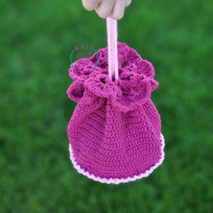 Crochet Girl Purse Pattern, Crochet Toddler Purse Pattern, Crochet Bag Pattern