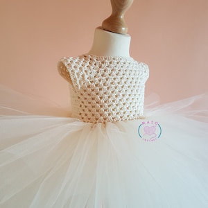 no sew häkeln Tutu Kleider Schnittmuster, Tutu Kleider Schnittmuster, Häkelpasse Kleider Schnittmuster (Größen 6-9 Monate bis 3 Jahre alt), Baby häkeln