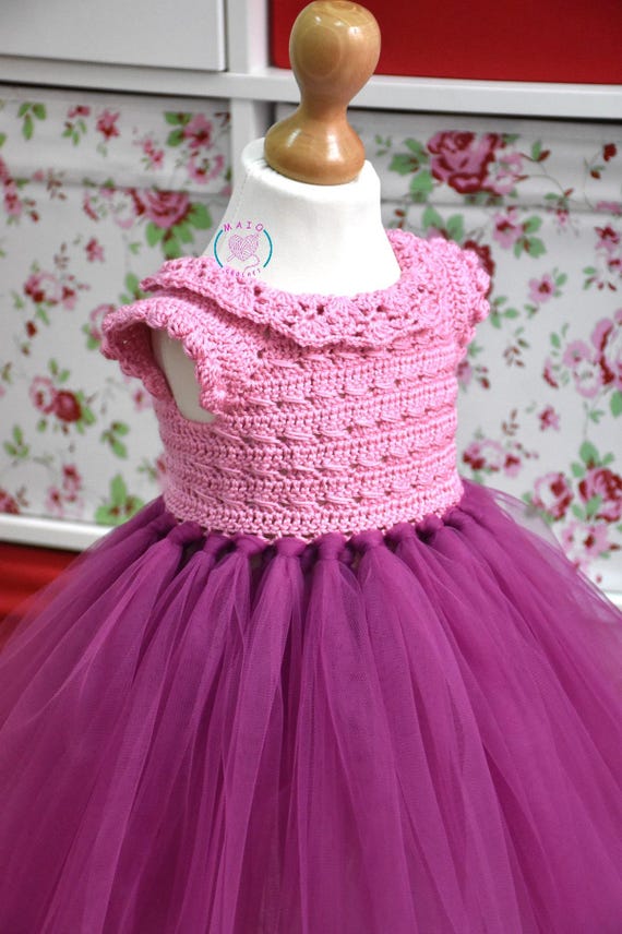 crochet top for tutu dress crochet tutu dress pattern, tutu dress pattern, crochet yoke dress pattern (sizes 9-12 months to 4 years old), baby crochet dress pattern