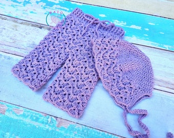 Baby Pant and Trousers Set Crochet Pattern, size new-born to 12 months