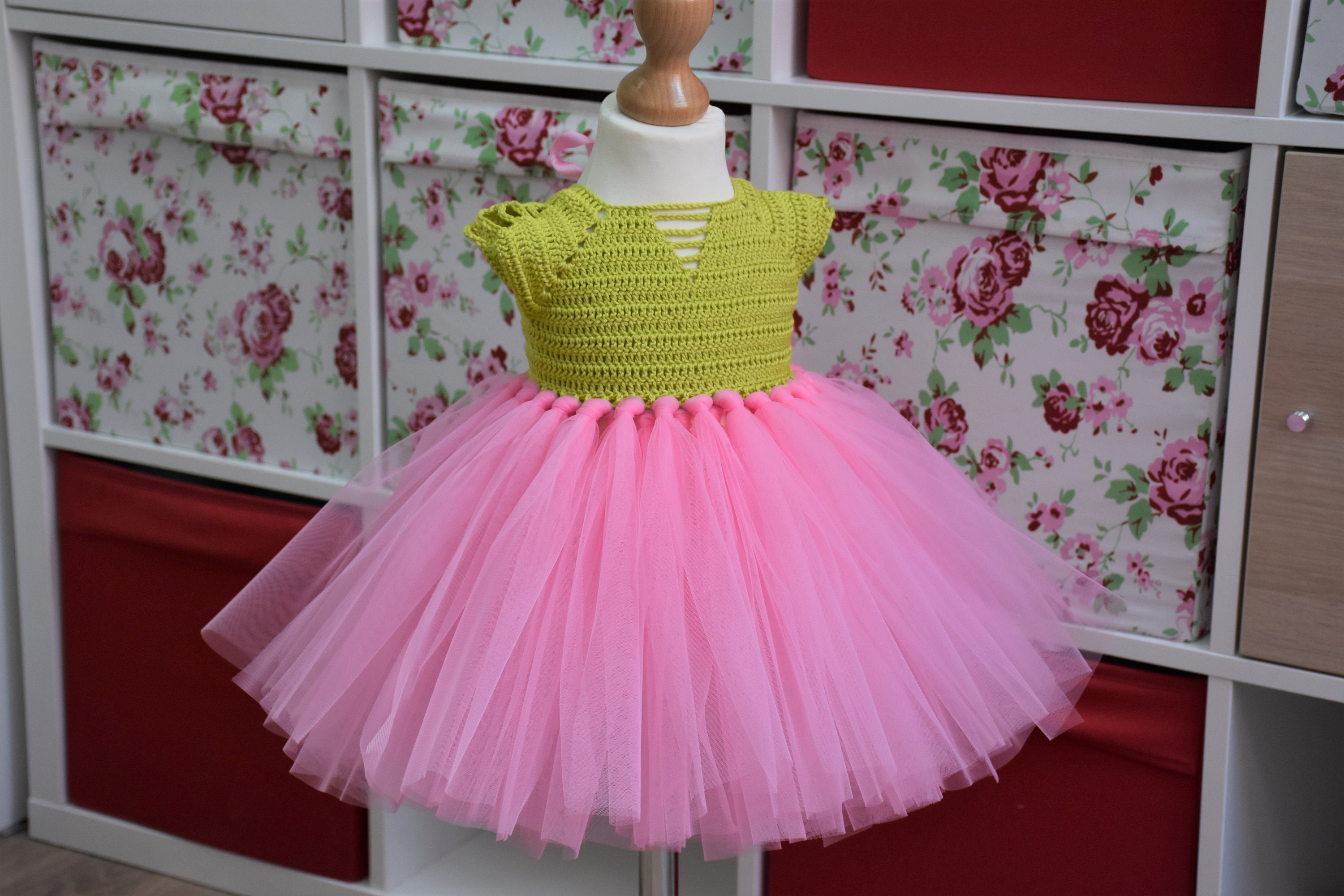 crochet tutu dress Buy Mocha Crochet Tutu Dress for Little Girls Online