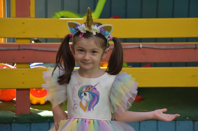 Unicorn Tutu Unicorn Costume Unicorn Dress Unicorn Party Dress Unicorn Birthday Outfit Unicorn 1st Birthday Unicorn Dress for girls
