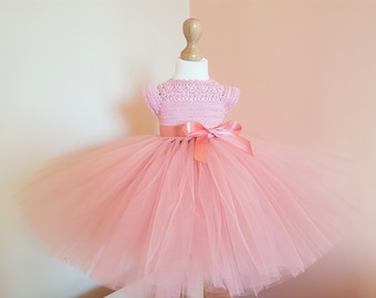 crochet tutu dress pattern, tutu dress pattern, crochet yoke dress pattern (sizes 6-9 months to 3 years old), baby crochet dress pattern
