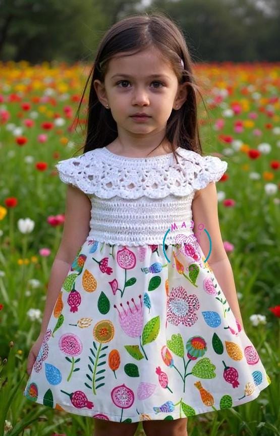 Canesú Redondo Jersey De Bebe Con Canesu De Hojas Vestido Canesú