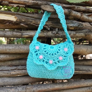 Crochet bag pattern, crochet purse pattern, crochet girl purse pattern, crochet purse pattern, girl purse pattern, toddler purse pattern