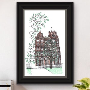 Edinburgh print,Jenner’s,Scotland,screen print,drawing,illustration,Scottish
