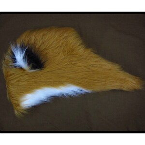 Fox ear animal hat with black lining. Spirit hood. Faux fur. Rave. Festival. Mens, womens. Adult Costume. Woodland animals. Gift. image 8