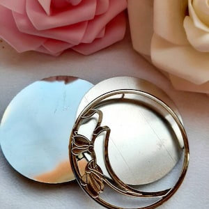 Kavel van 6 volledige speld broche setting zilveren frame handgemaakt cadeau voor haar Borduursieraden Borduurbroche broche bases Stitch frame