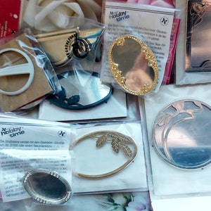 Lot van 10 volledige pin broche setting frame handgemaakte hoge kwaliteit broche kit sieraden kit borduren broche kruissteek frame broche bases