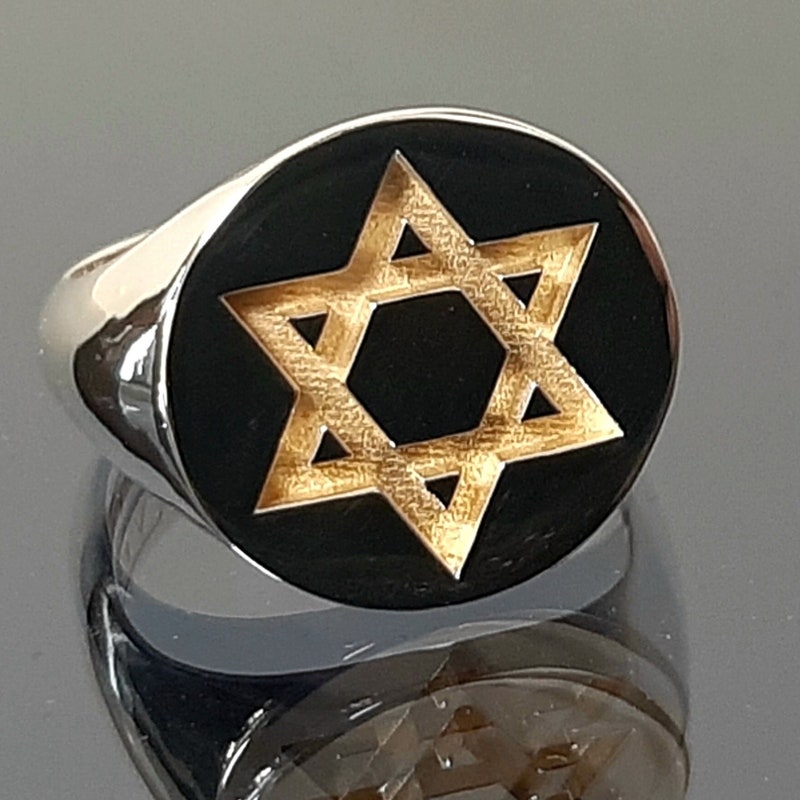 Jewish Diamond Rings Jewish Ring - Etsy