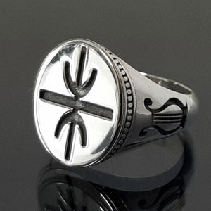 Delphic Epsilon ring, Apollo&#39;s ring, Ancient Greek ring, endless light ring, ring of true, Greek signed ring, dad&#39;s gift, Historical, ring.