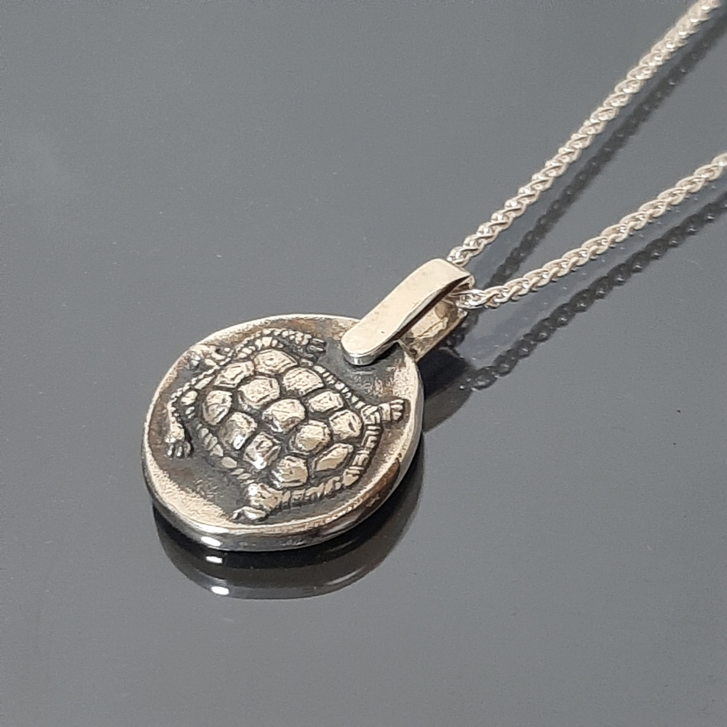 Ancient Greek coin, Sterling silver coin, Aigina's ancient coin, old Greek coin, first Greek coin, fine replica coin, Mom's gift, Dad's gift