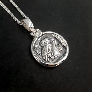The old Tetradrachm  with the Owl side option on silver chain version.
