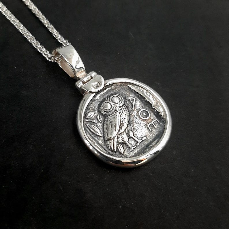 The old Tetradrachm  with the Owl side option on silver chain version.