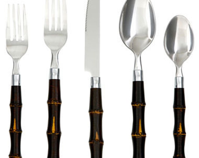 Bamboostyle Flatware 20pc. Set Etsy