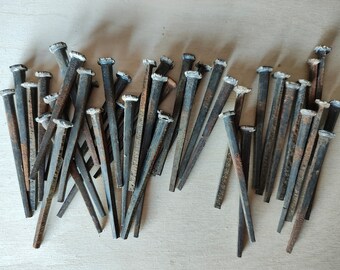 Reclaimed old square nails