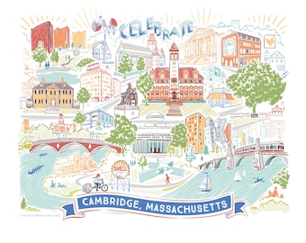 Celebrate Cambridge • Ltd ed. art print / giclée / poster / wall decor