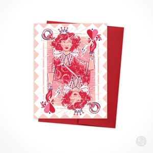 Queen of Hearts  • single card / valentine