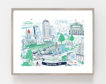 Boston – Fenway  •  art print / poster / wall decor