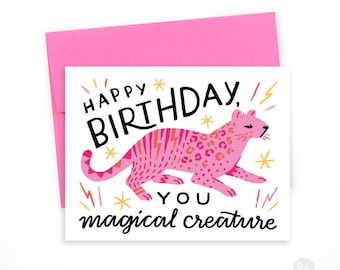 Happy Birthday, You Magical Creature  • single card