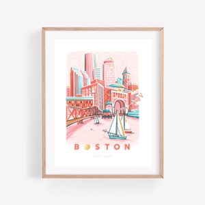 Boston Rosé Harbor • art print / poster / wall decor