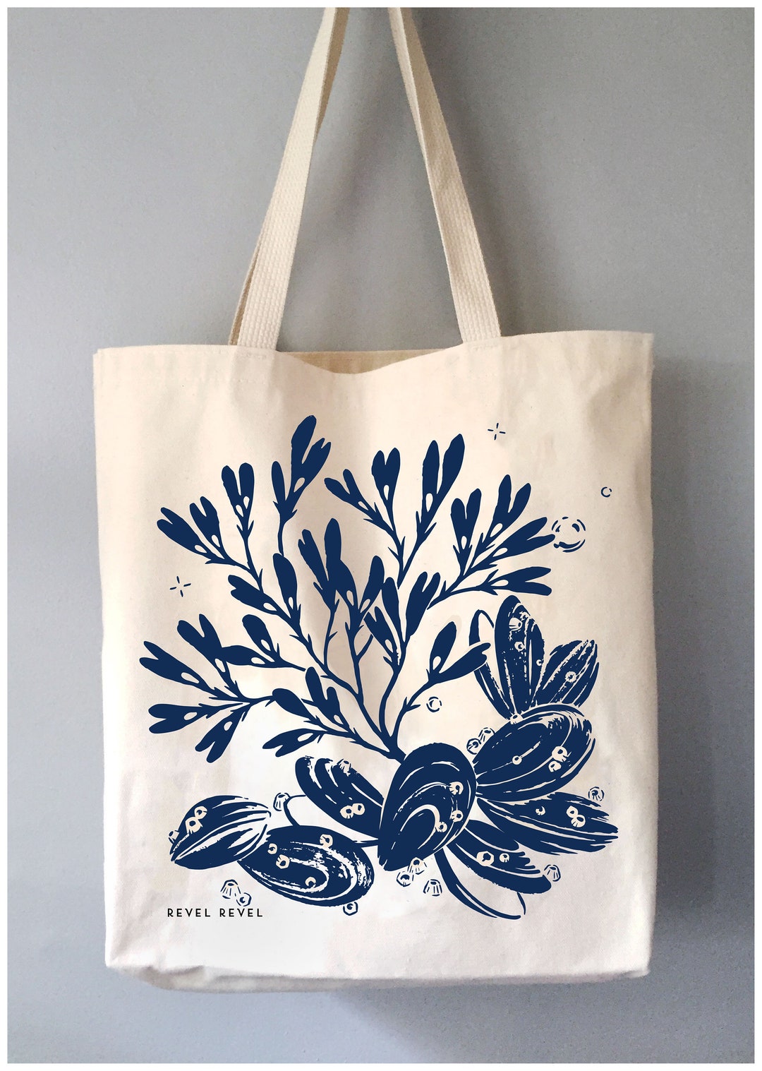 Sea Bouquet Cotton Canvas Tote Bag Made in USA - Etsy