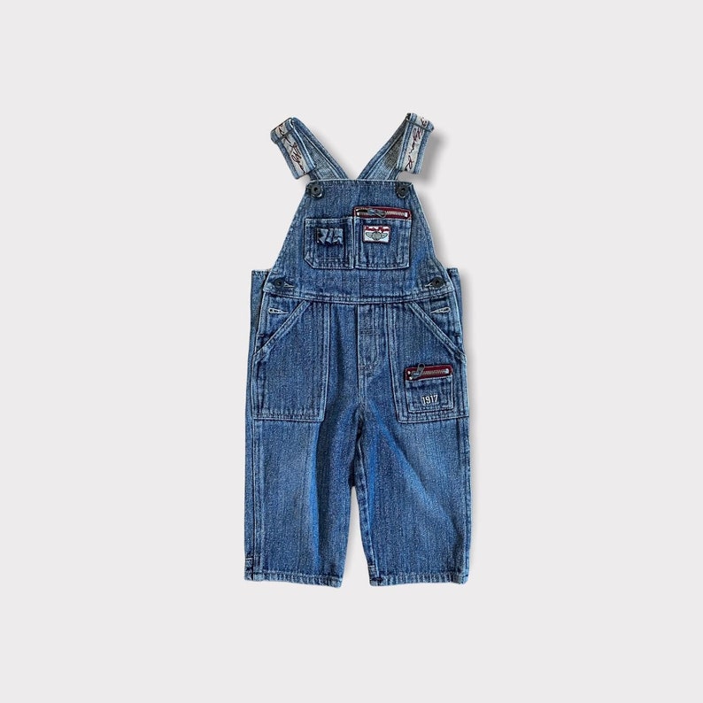 Vintage denim overalls image 1