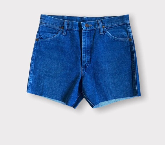 Vintage wrangler denim cut off shorts - image 2