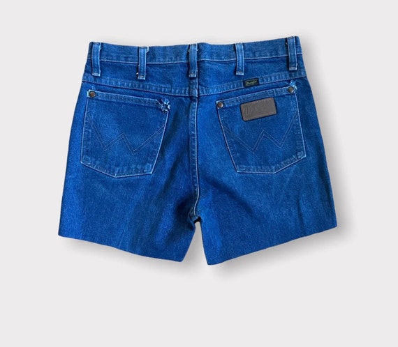 Vintage wrangler denim cut off shorts - image 1