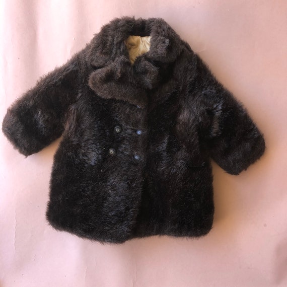 Amazing vintage 1940s fur coat jacket 4T