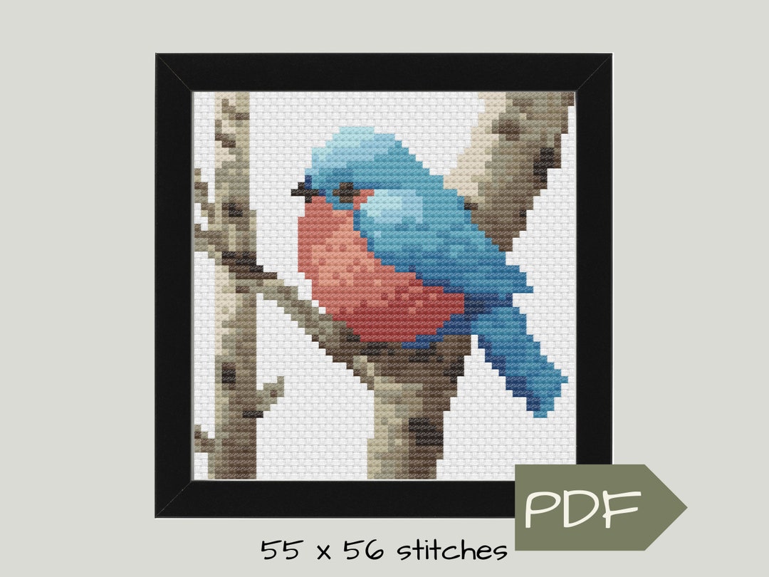 Bluebird Cross Stitch Pattern PDF Digital Download, Create Your Own ...
