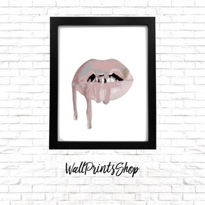 Kylie Jenner Lip Kit Logo Kardashian Makeup Vanity Lipstick Etsy