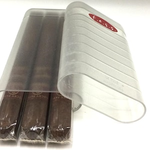 FESS Telescoping 3 Cigar Crush Proof Smell Proof Odor Resistant Airtight Travel Storage Box Container Case Made in USA