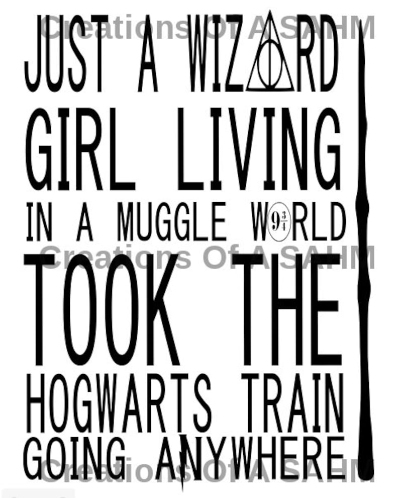 Download Harry Potter SVG Just a Wizard Girl SVG Took the Hogwarts ...