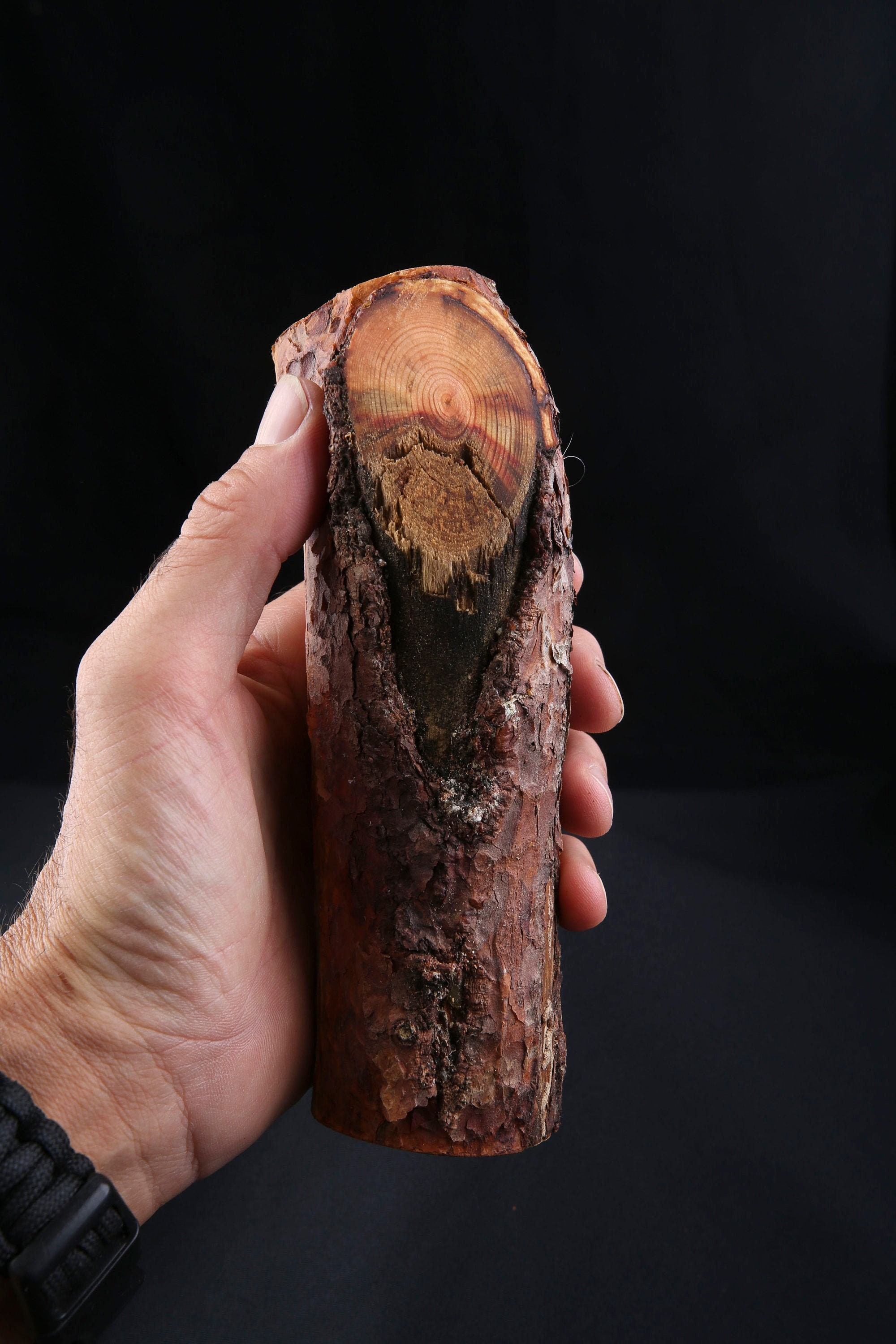 Talisman Chamanique en Bois de Pin Sylvestre, Bâton Rituel Sacré Païen