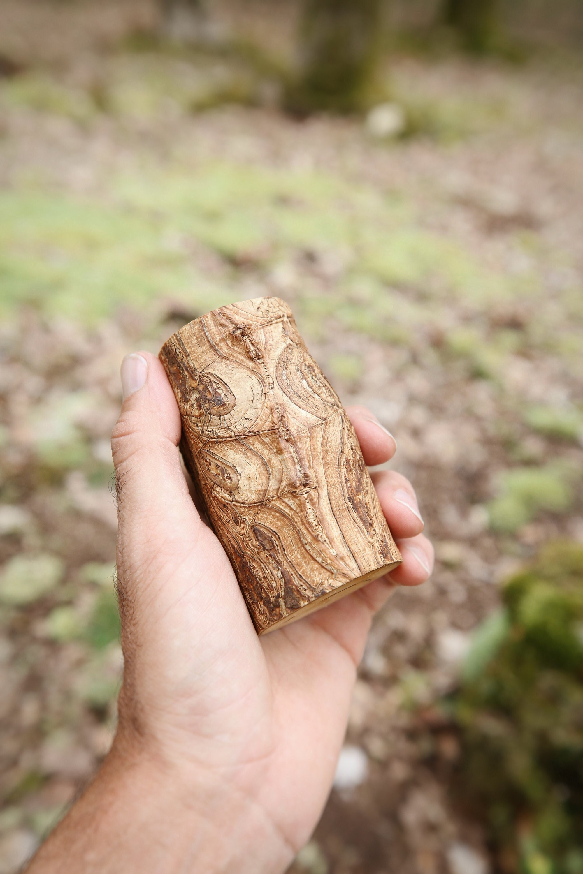 Talisman Chamanique en Bois de Houx, Bâton Rituel Sacré Païen