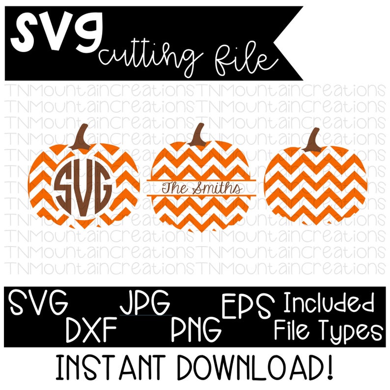 Pumpkin Svg File Chevron Pumpkin Svg Pumpkin Fall Svg Etsy